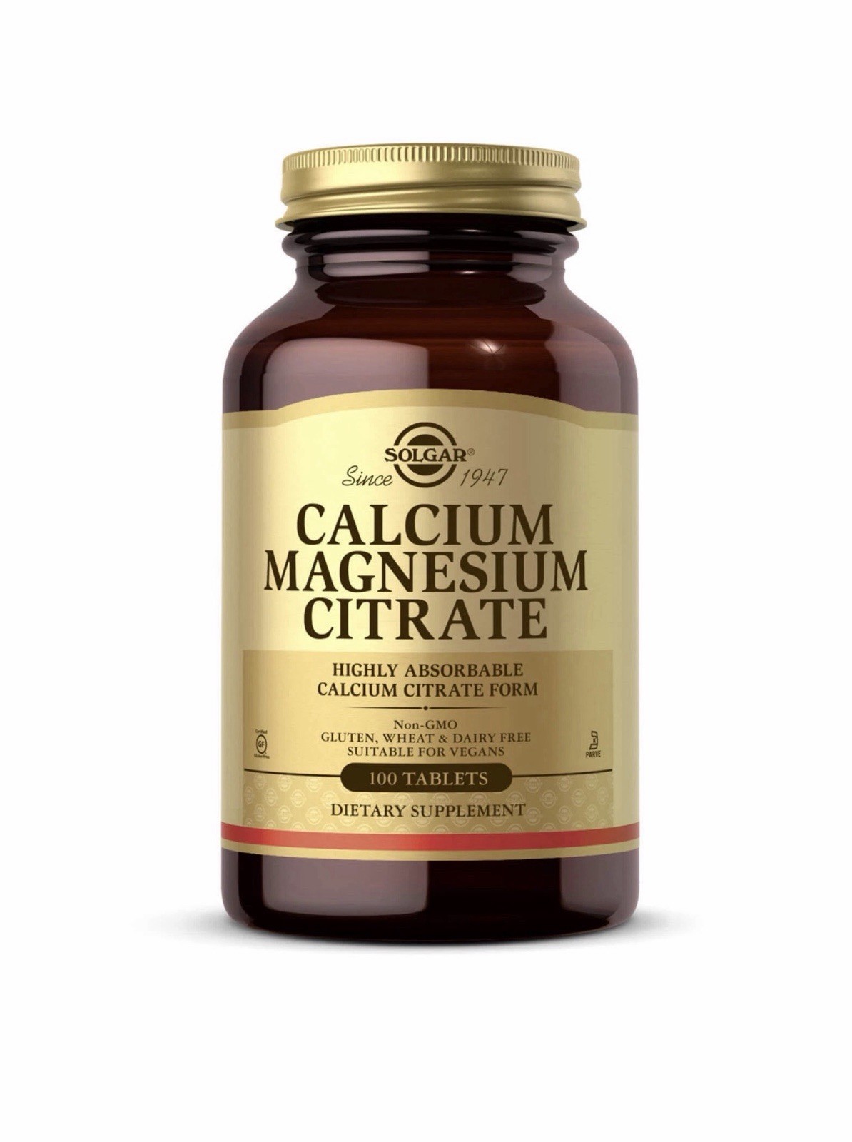 Solgar Calcium Magnesium Citrate 100 Tablets