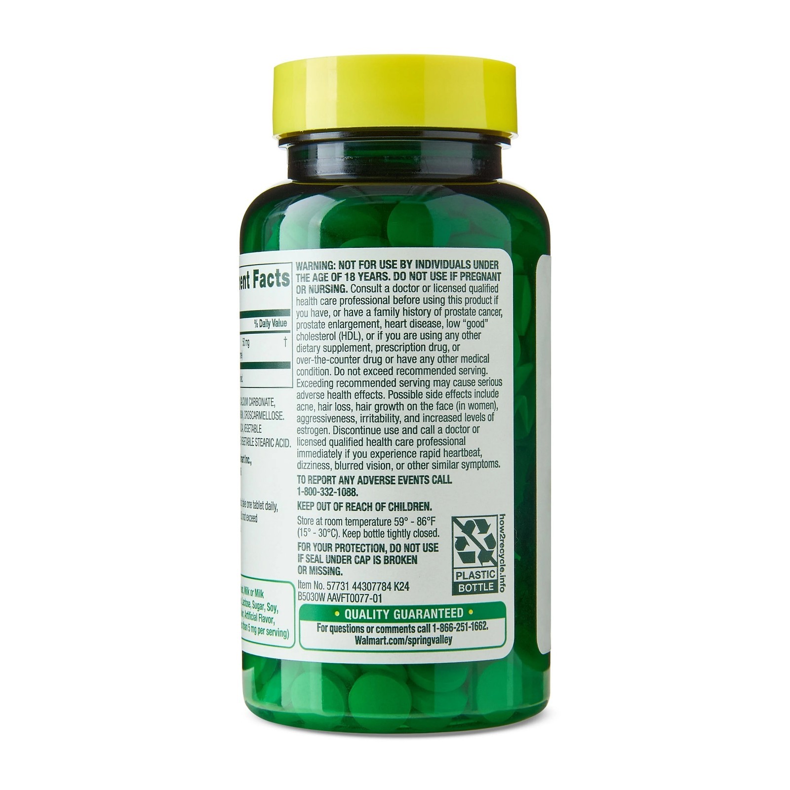 Spring Valley DHEA Dietary Supplement Tablets for Sugar Metabolism, 50 mg, 50 Co