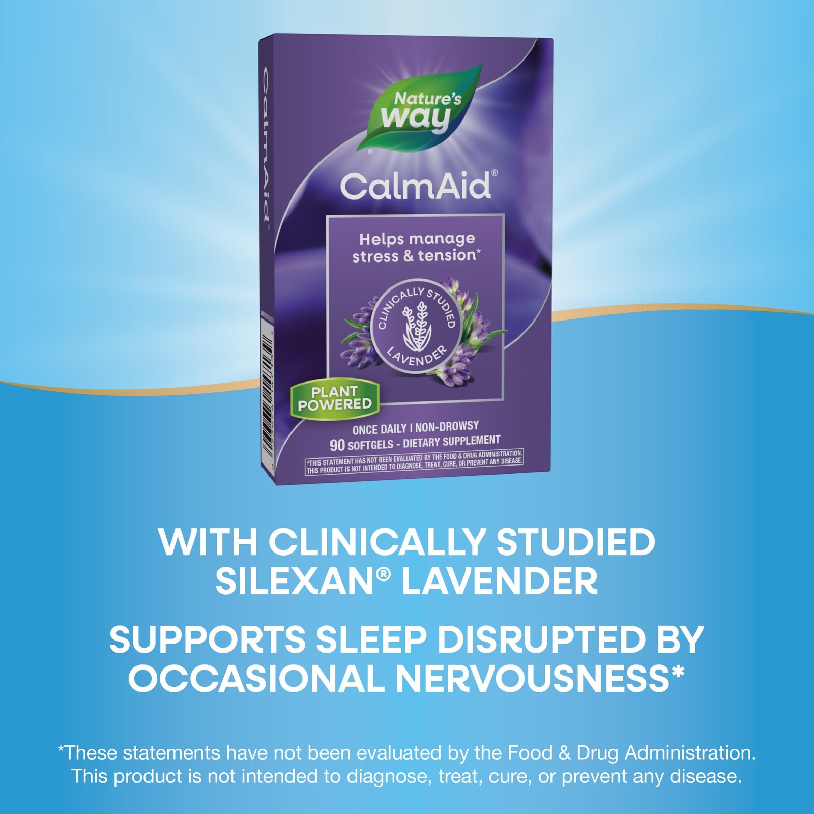 Nature’s Way CalmAid, Helps Manage Stress and Tension*, 90 Count (Pack of 1)