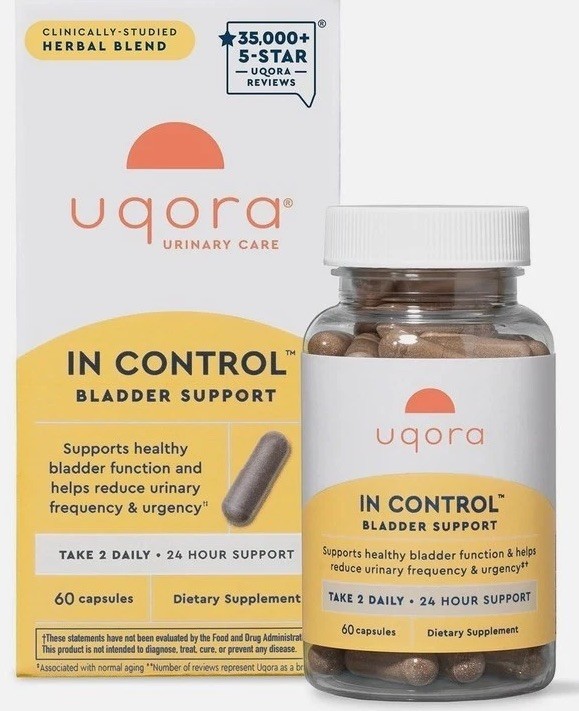 Uqora in Control Bladder Support – Daily Bladder Care & Support for Urinary