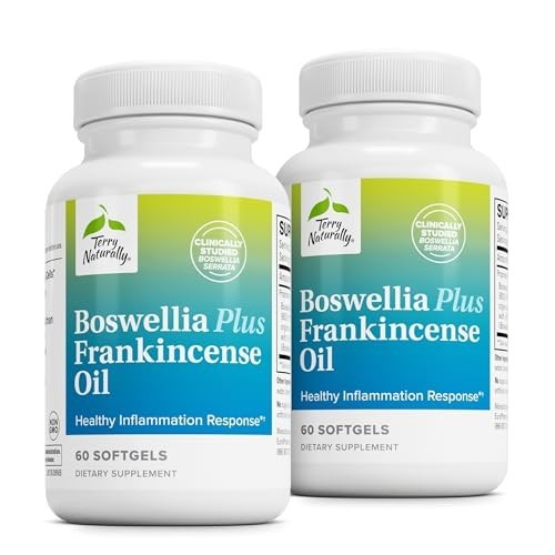 Terry Naturally Boswellia Plus Joint Comfort Softgels, 60 Count, Pack of 2