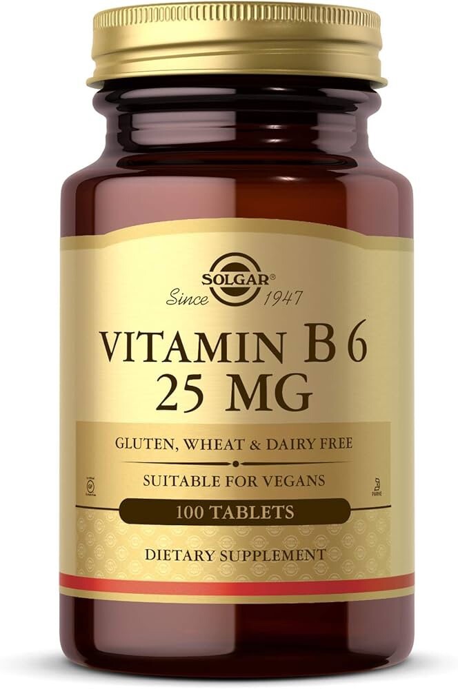Solgar Vitamin B6 25mg 100 Tablets