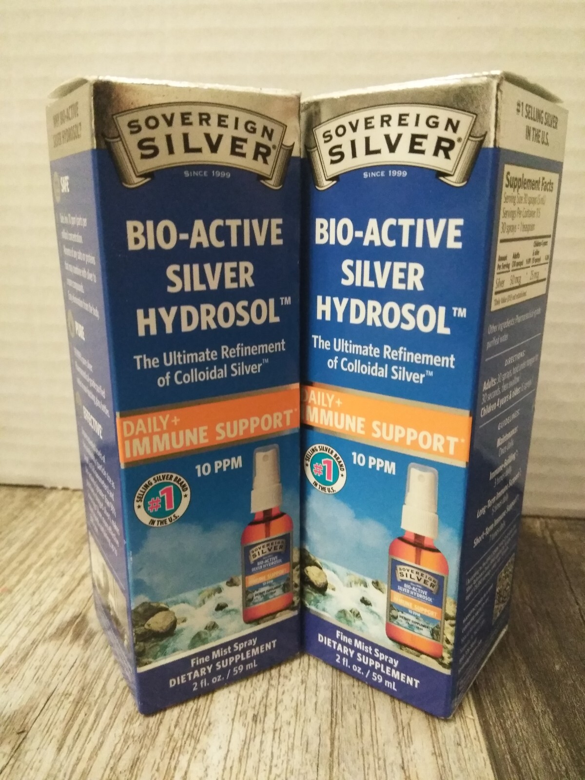 Sovereign Silver 2 oz Dropper Bottle – Bio-Active Silver Hydrosol ( 2PK BUNDLE)