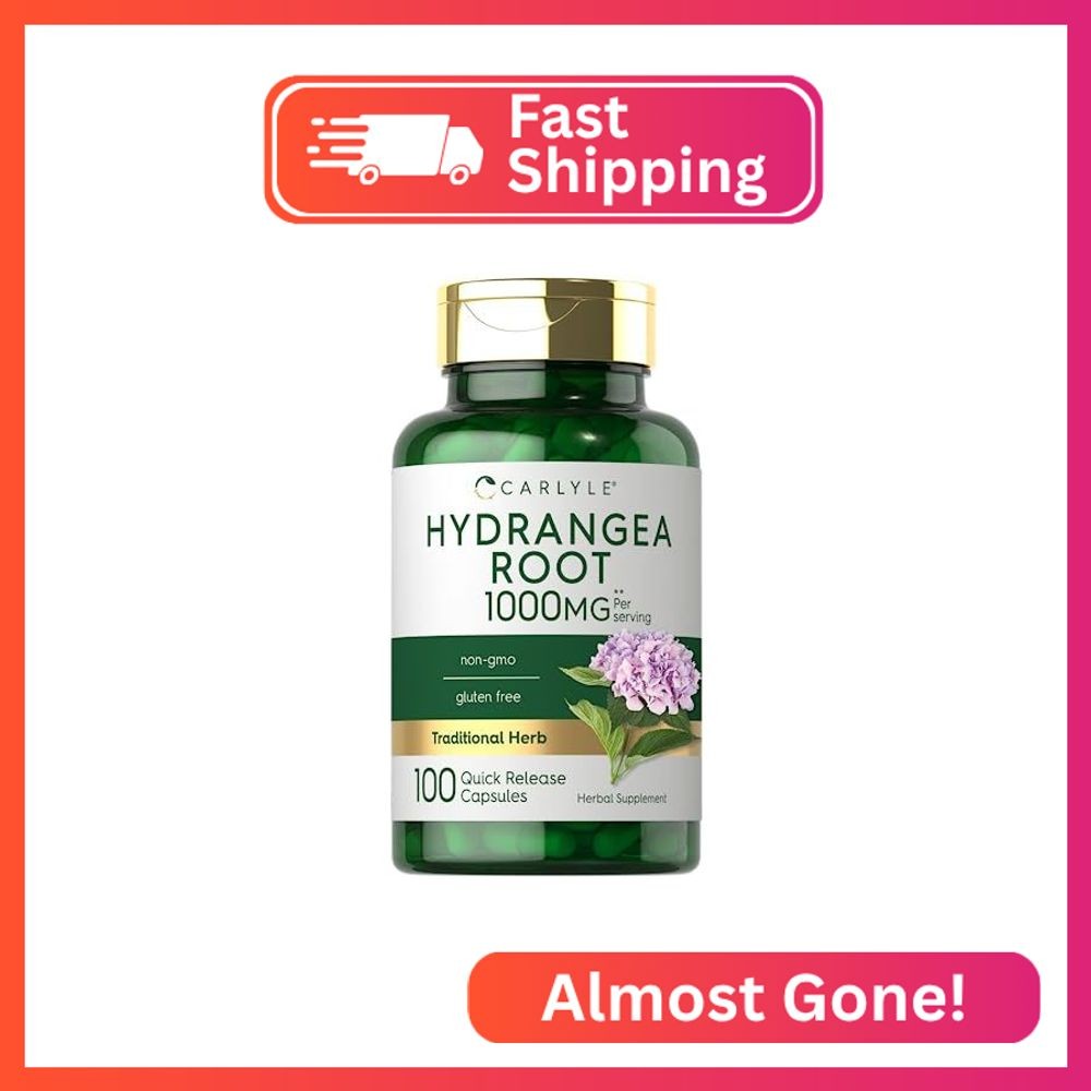Carlyle Hydrangea Root Capsules | 100 Count | Non-GMO, Gluten Free Extract
