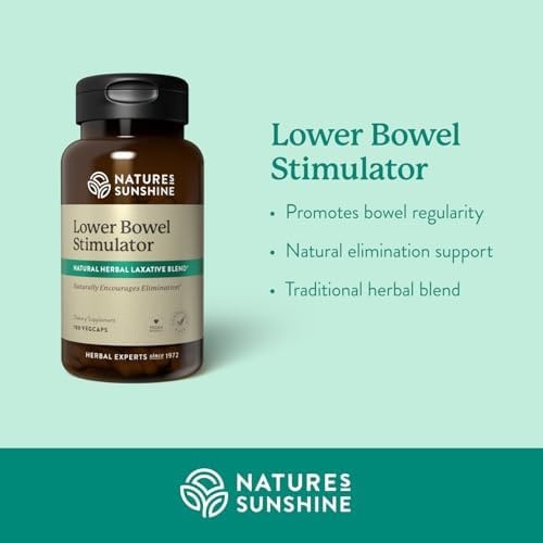 Nature’s Sunshine Lower Bowel Stimulator – Helps Relieve Constipation – Clean…