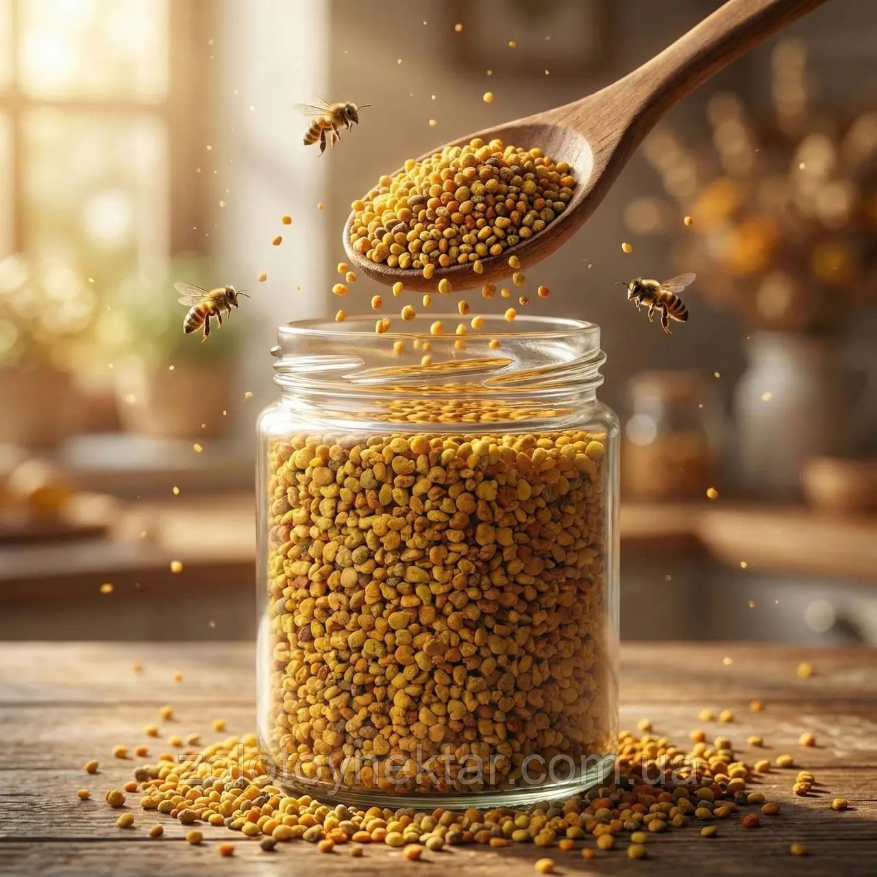 Pure 100 % Natural Organic Bee Pollen Raw Granules Honey Bees Made Ukraine 300 g