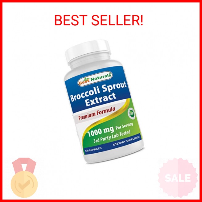 Best Naturals Broccoli Sprouts Extract, 1000 mg, 120 Count