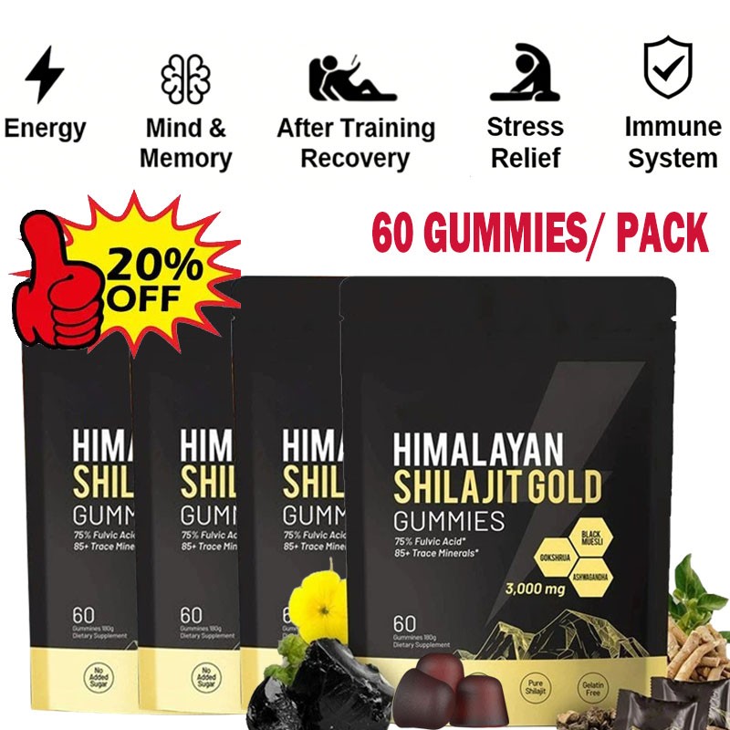 Shilajit 300 Gummies, Shilajit Micronutrient Supplement, Himalayan Premium lates