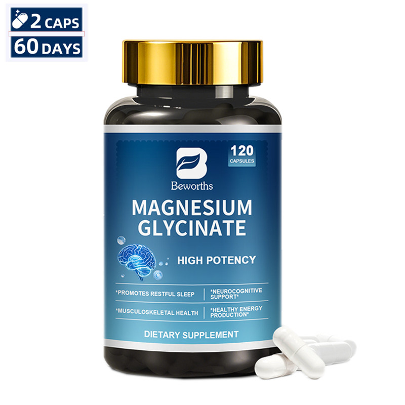 Magnesium Complex Supplement Magnesium Glycinate, Malate with Ashwagandha