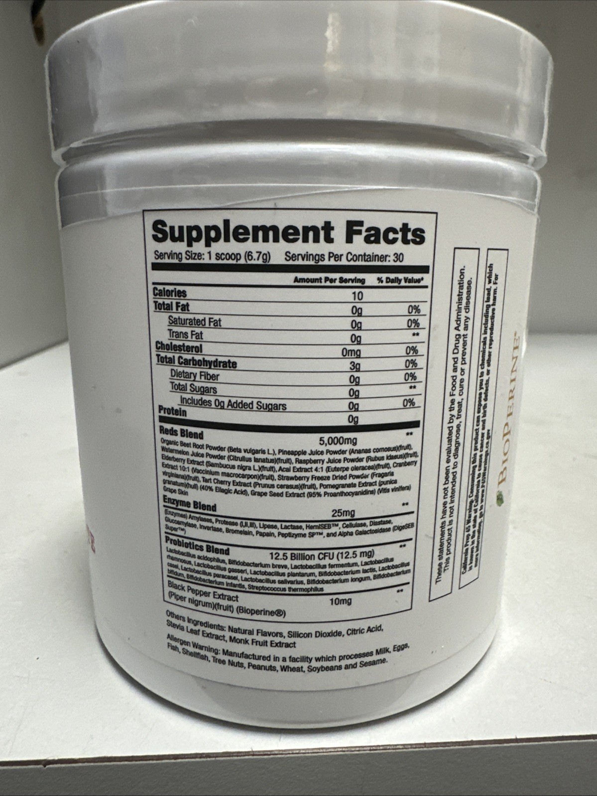 Project # 1 Greens Organic Superfood Red Pwd 30 Sv Best By 08/26 Pomegranate Rsp