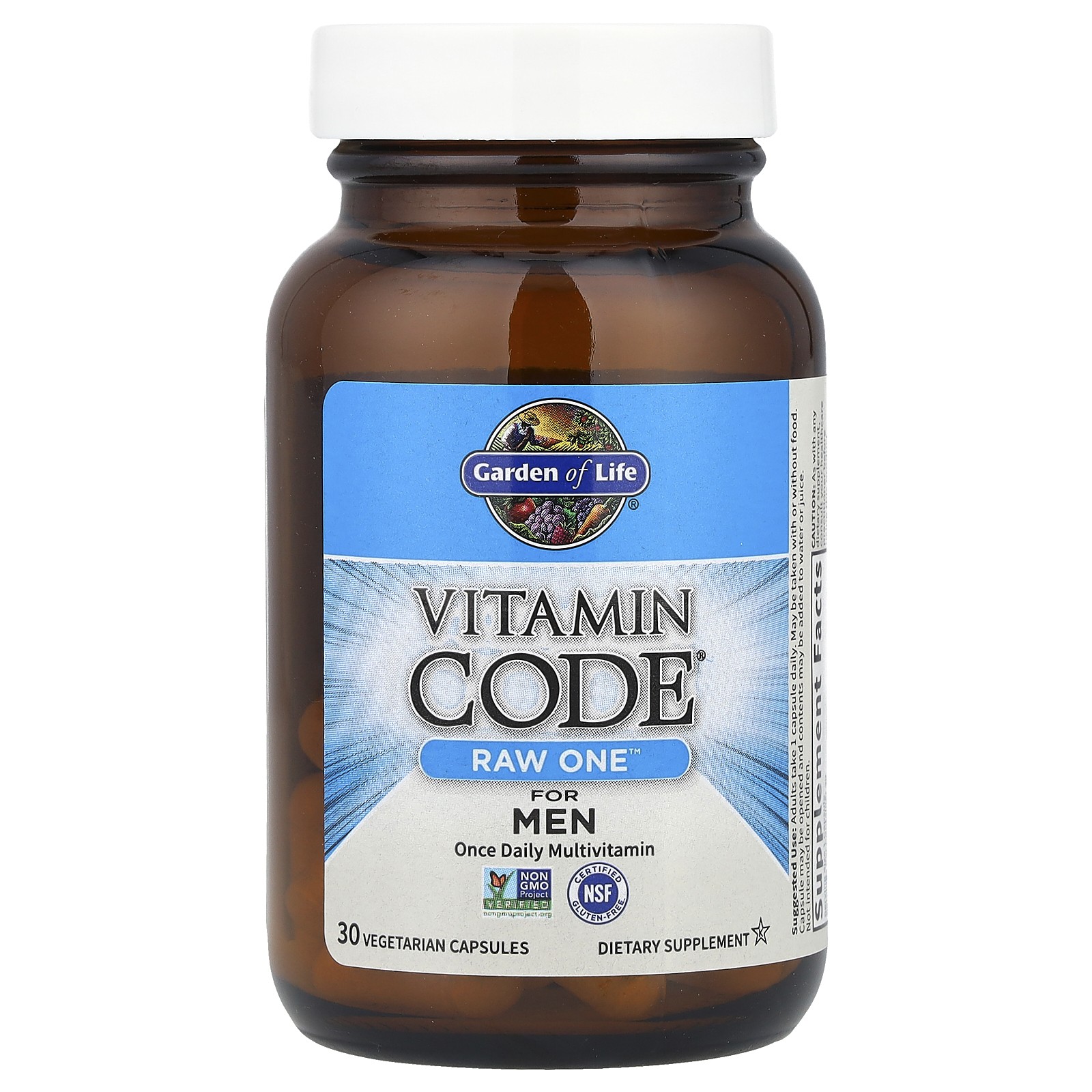 Vitamin Code, Raw One For Men Once Daily Multivitamin, 30 Vegetarian Capsules