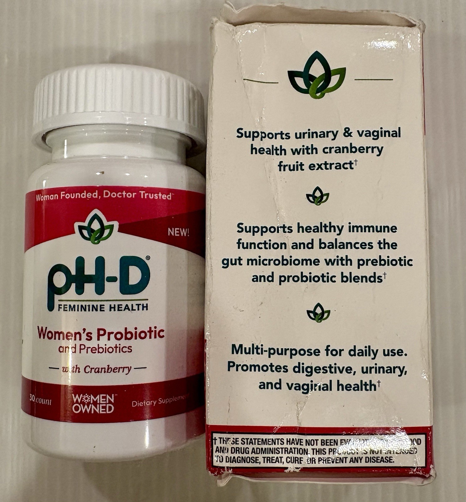 pH-D Feminine Health Women’s Probiotic and Prebiotics, 30 Capsules EXP 02/2026