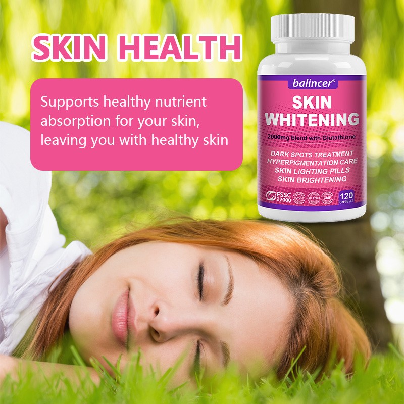 120ct L-Glutathione Capsules 2000MG Natural Anti-Aging Skin Whitening Supplement
