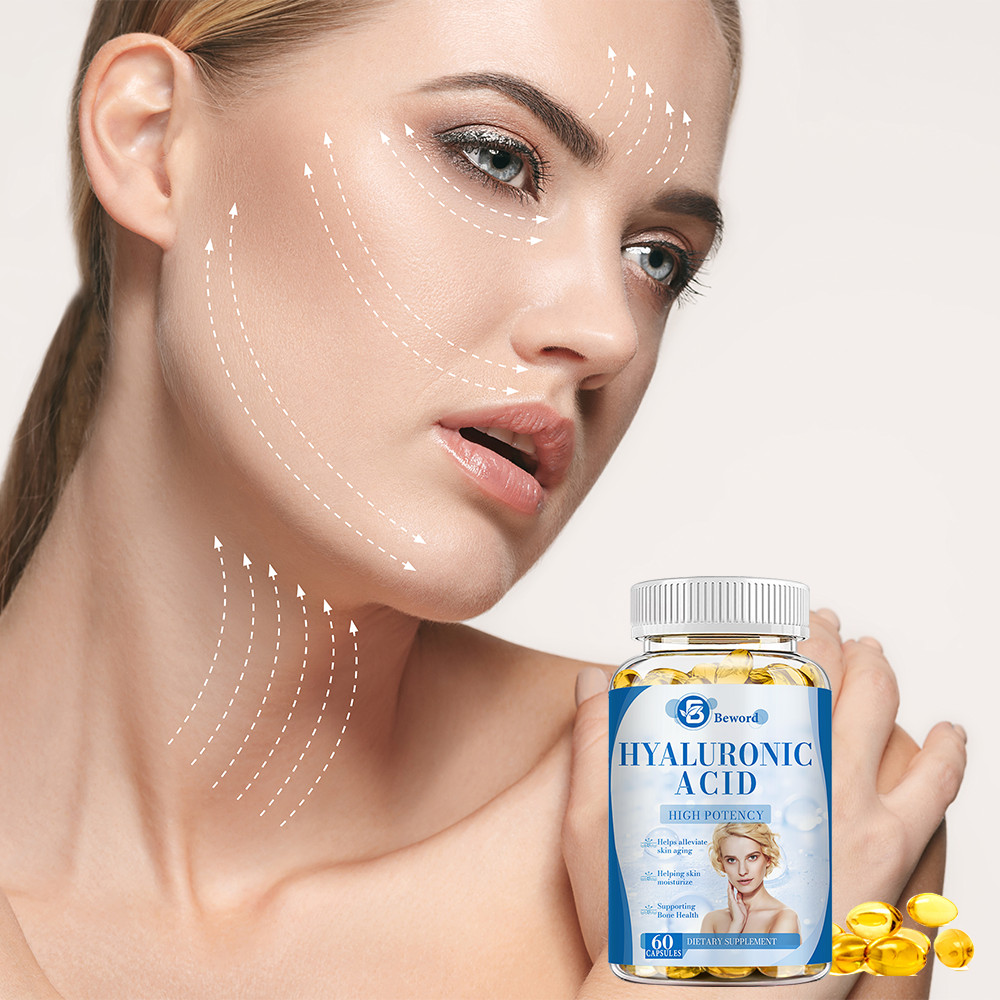 Hyaluronic Acid Anti Aging Hydrating Capsules Wrinkles Fine Lines Joint Health