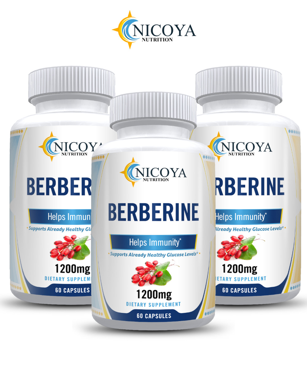 Premium Berberine HCL, Healthy Cholesterol, Anti-inflammatory 120CT [2 Pack]