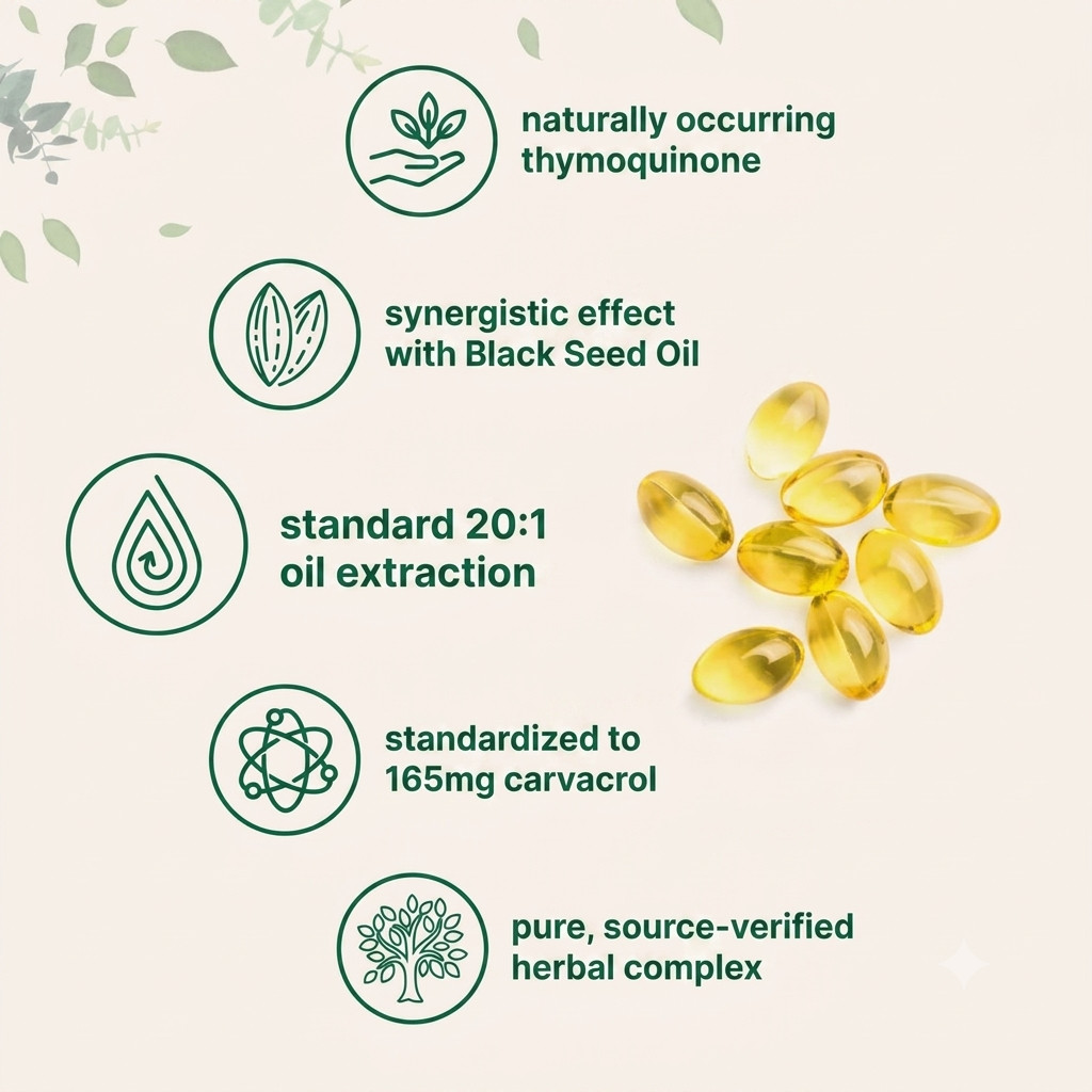 Oil of Oregano 6000mg with Black Seed Oil – 180 Softgels 2 in 1 Immune Pack of 2