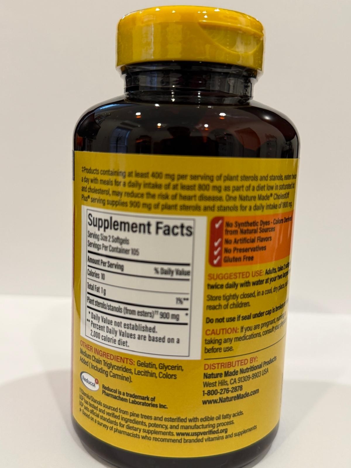 2 Pack Nature Made CholestOff Plus Plant Sterols 210 Softgels Exp 03/2027