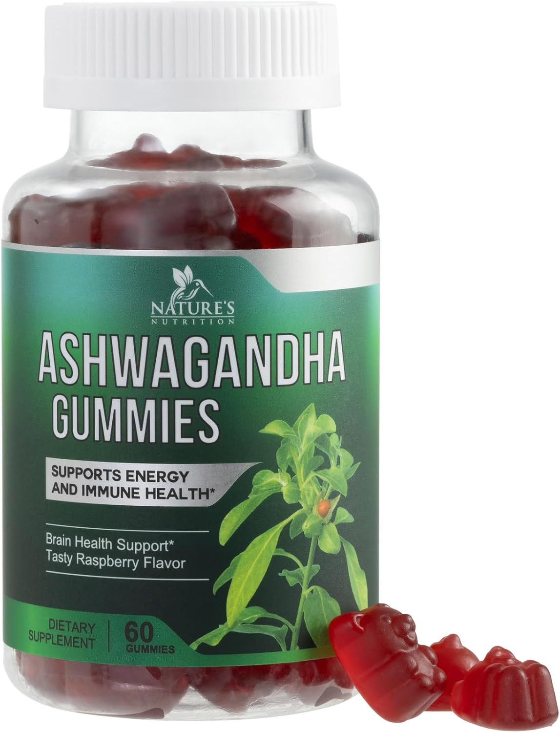 Ashwagandha Gummies for Women & Men, 3000Mg Equivalent, Vegan, Plant Based, Non-