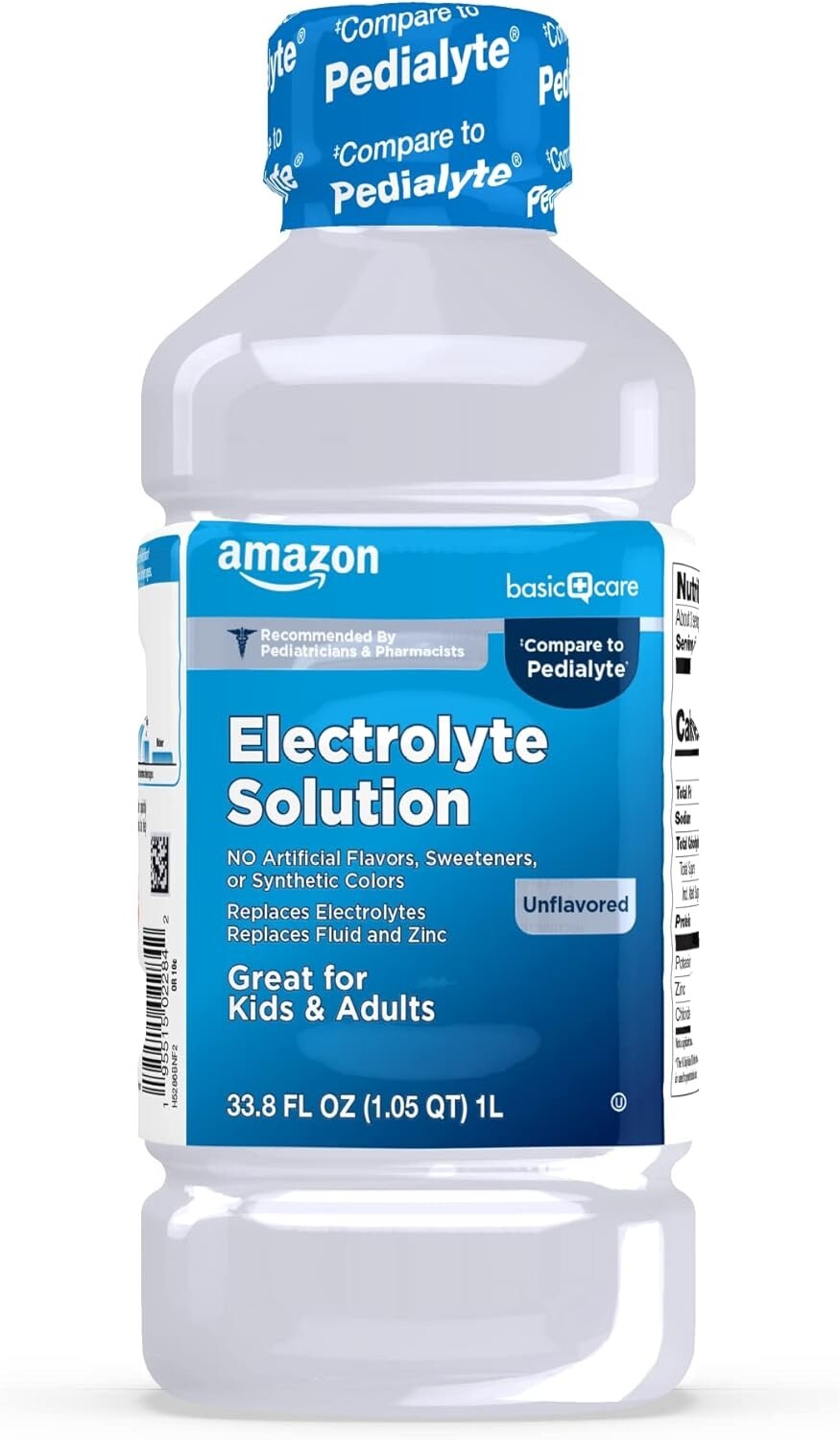 Unflavored Electrolyte Solution 33.8 fl oz – Essential Hydration for All Ages