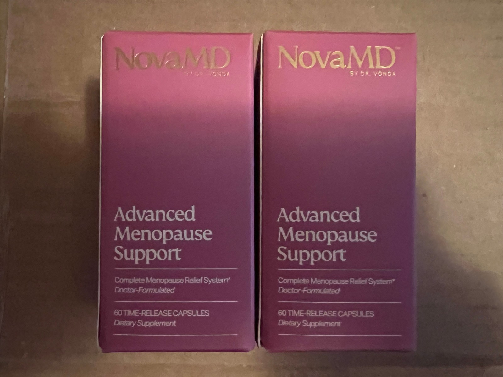 NovaMD Advanced Menopause Support 2 Pack, 120 Time-Release Capsules Exp 05/2026