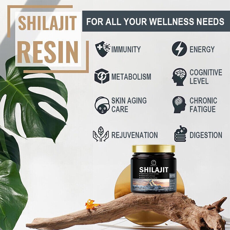 Pure 100% Himalayan Shilajit, Soft Resin, Organic, Extremely Potent, Fulvic Acid