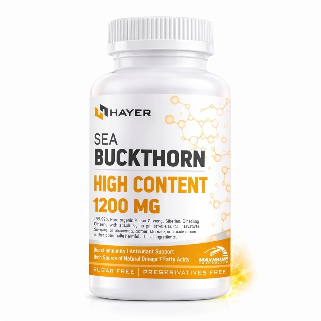 Hayer Sea Buckthorn Seabuckthorn 60 Tablets | Omega 3 6 7 9 Rich Formula | F.S.