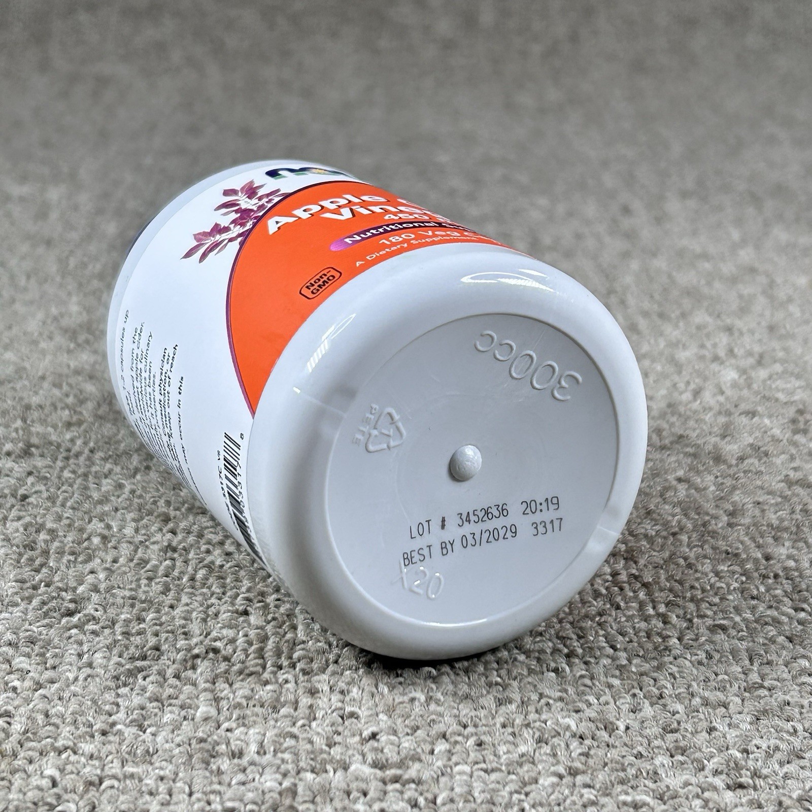 Apple Cider Vinegar 180 Vegetable Caps 450 Mg by Now Foods Expires 03/2029