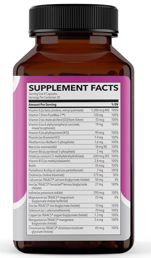 Retails $49 Prenatal Multivitamin DHA Omega3 – 120 Veg Capsules