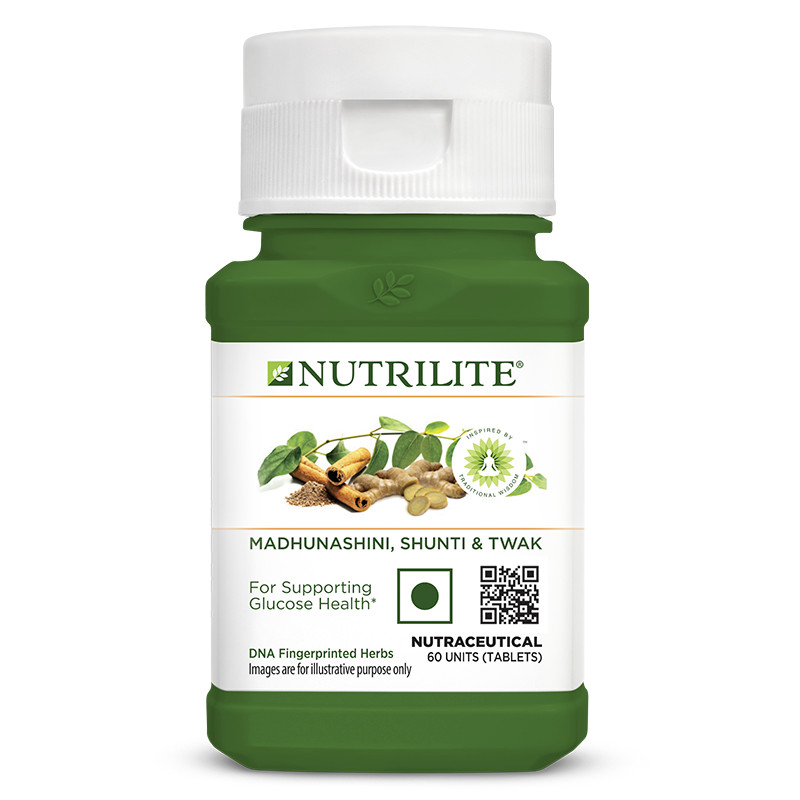 NUTRILITE® Madhunashini Shunti & Twak | Organic Herbal Extract| Wellness Tablets