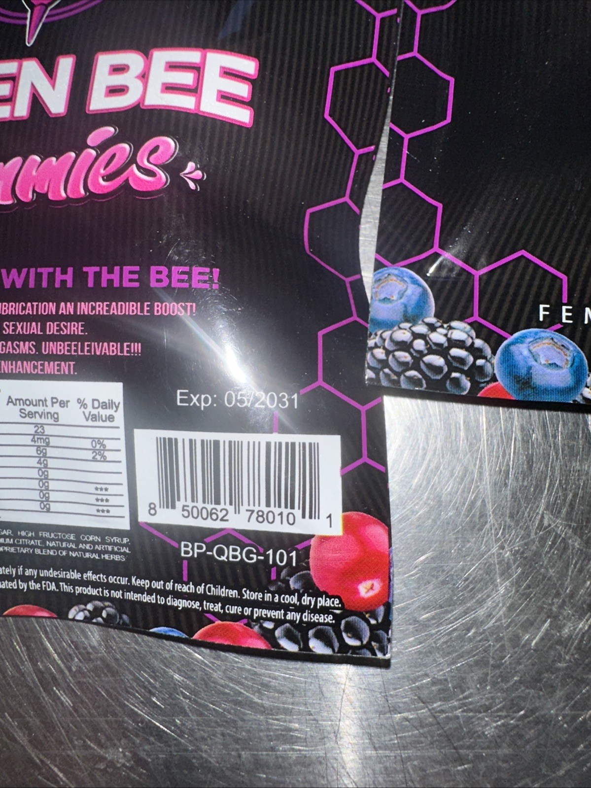 Lot Of 3 Queen Bee Female Gummies 3 Gummies Per Pack