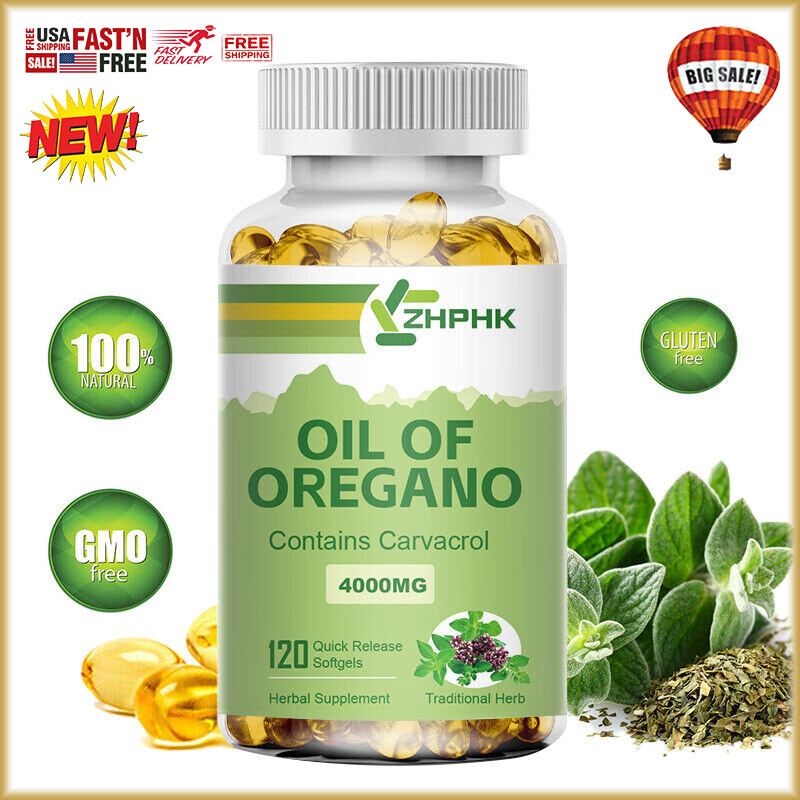 ORGANIC OREGANO OIL 4000mg Cold Pressed Undiluted Pure Unrefined Extra Virgin