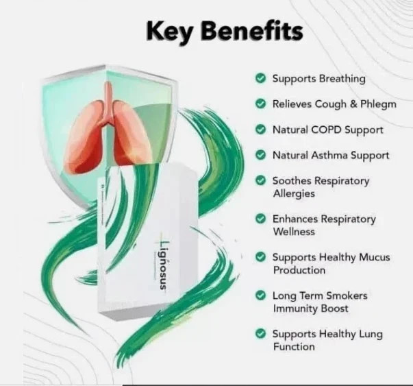 Lignosus Natural Lung Health Support Supplement – 30 Sachets Free Ship/3 pack