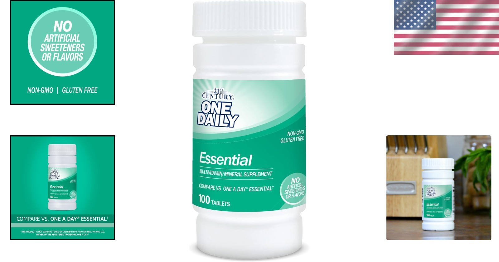 Trusted Quality 100 Count Multivitamin Tablets – Essential Nutrition for Adults