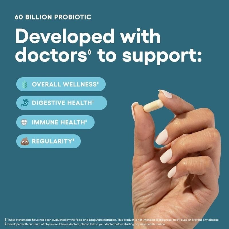 Physician’s Choice 60 Billion Probiotic 10 Strains Digestive Support 30 Caps