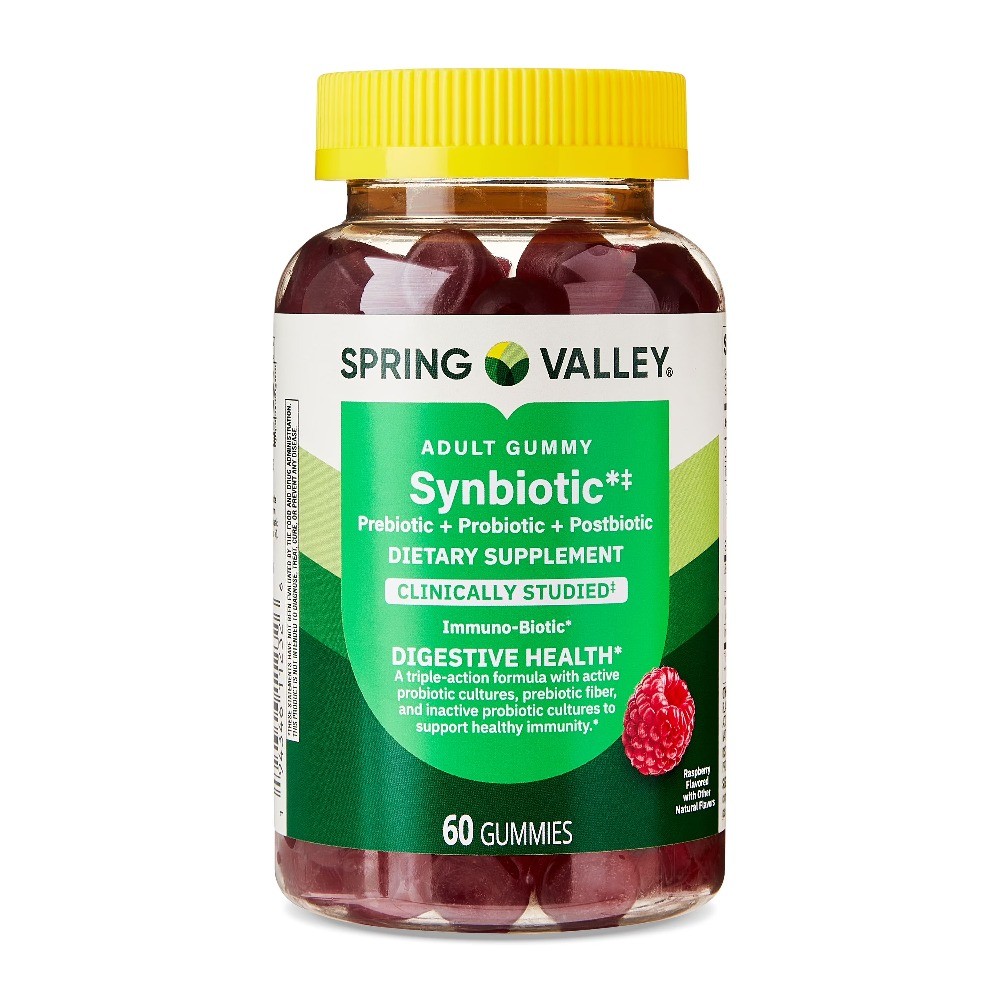 Spring Valley Synbiotic Vegetarian Gummies for Digestive Health, 60 Count