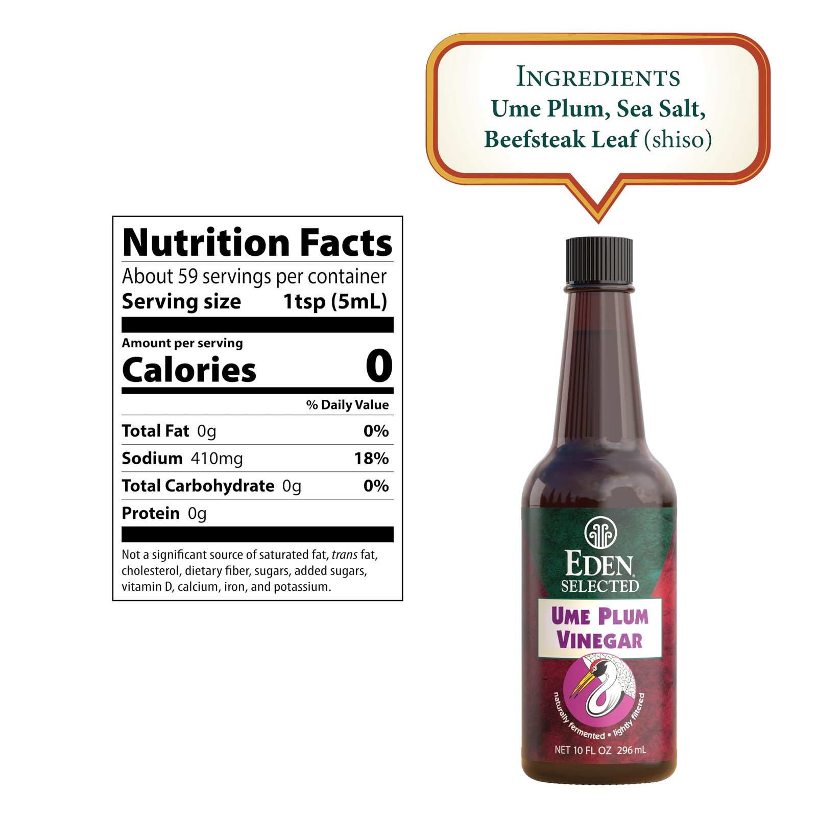 Eden Foods Ume Plum Vinegar – 10 fl oz 10 Fl Oz (Pack of 1)