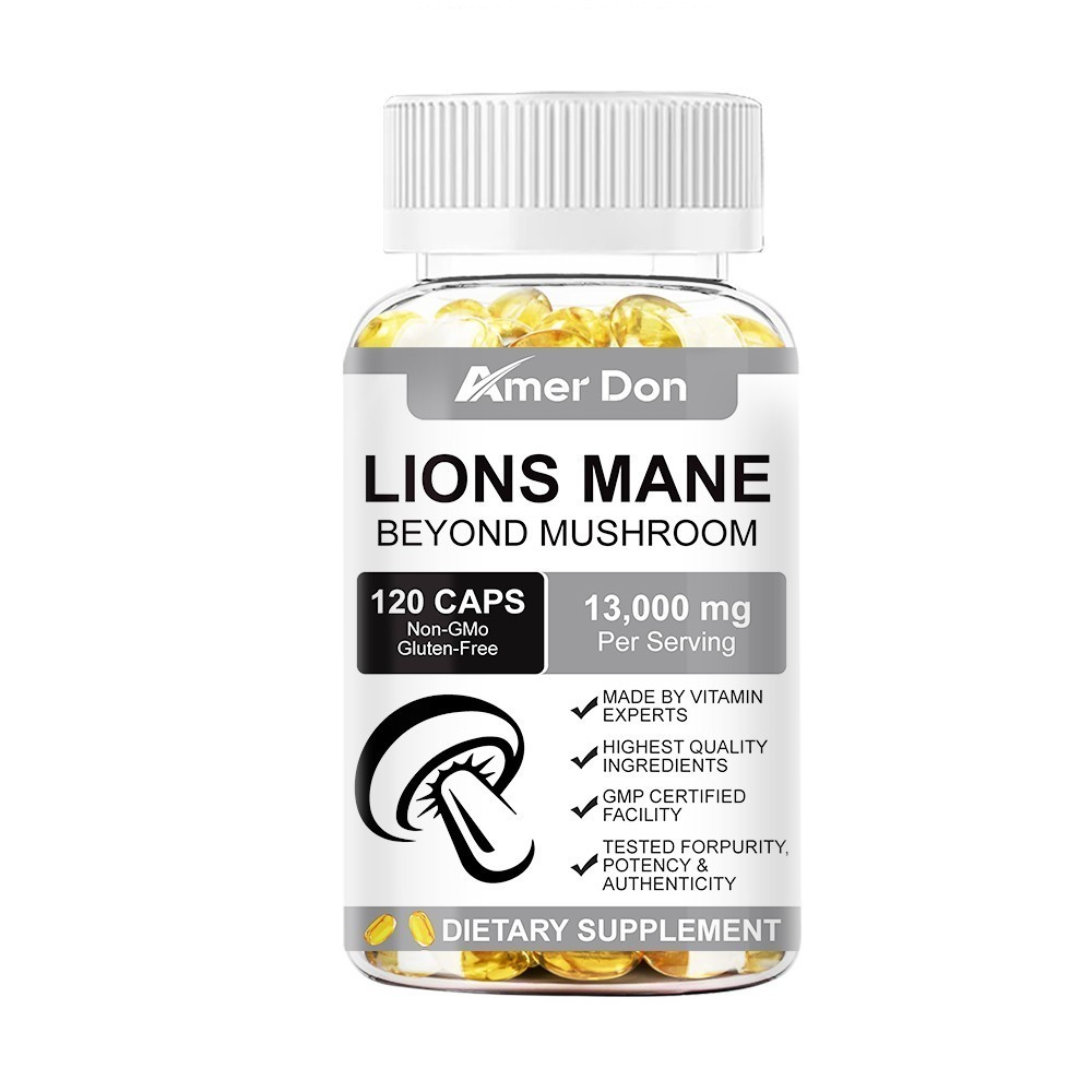 Organic Lion’s Mane Mushroom Complex 13000 mg – MEMORY, FOCUS, STRESS SUPPORT