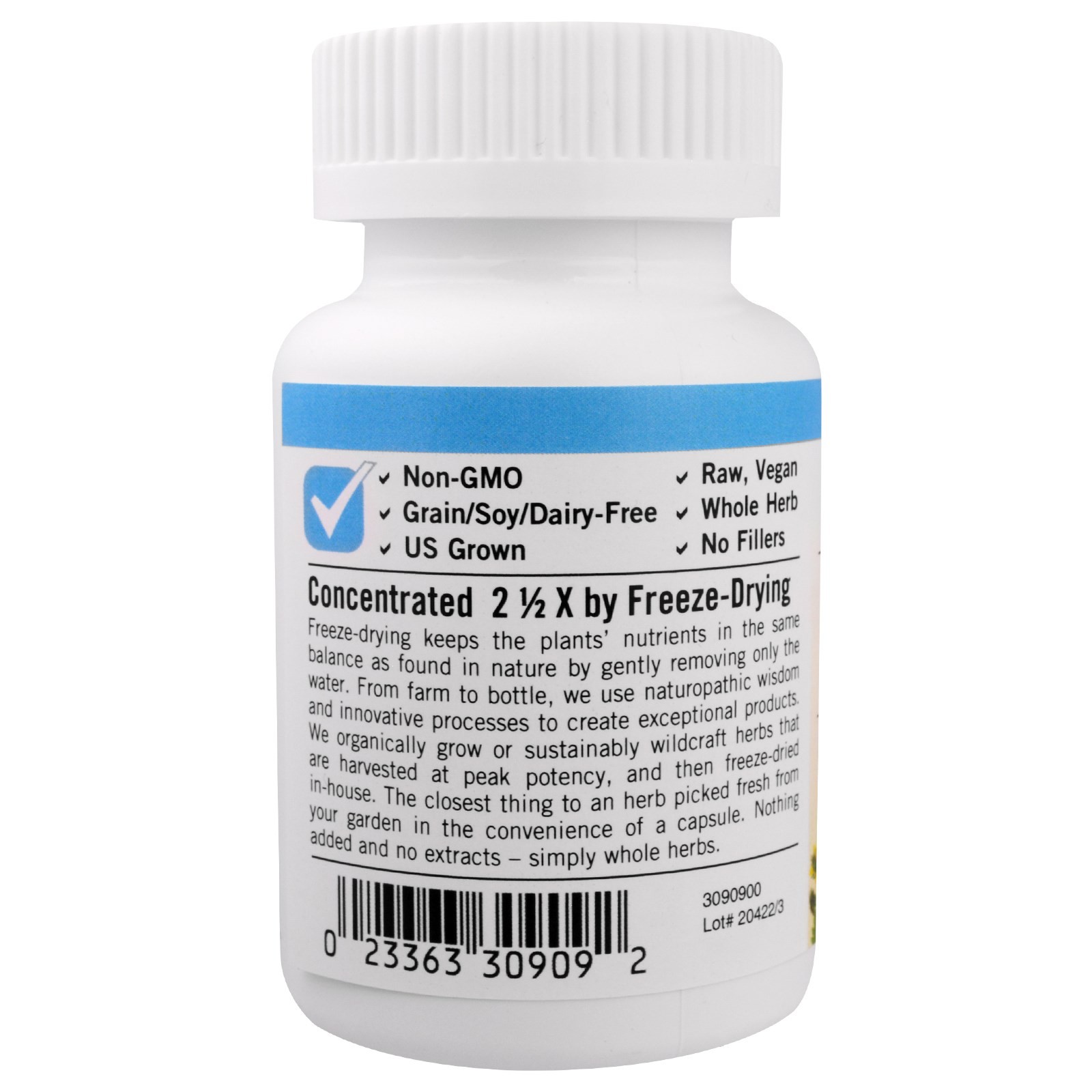 Eclectic Institute Hawthorn 500 mg 90 Veg Caps Dairy-Free, Grain-Free, Kosher,