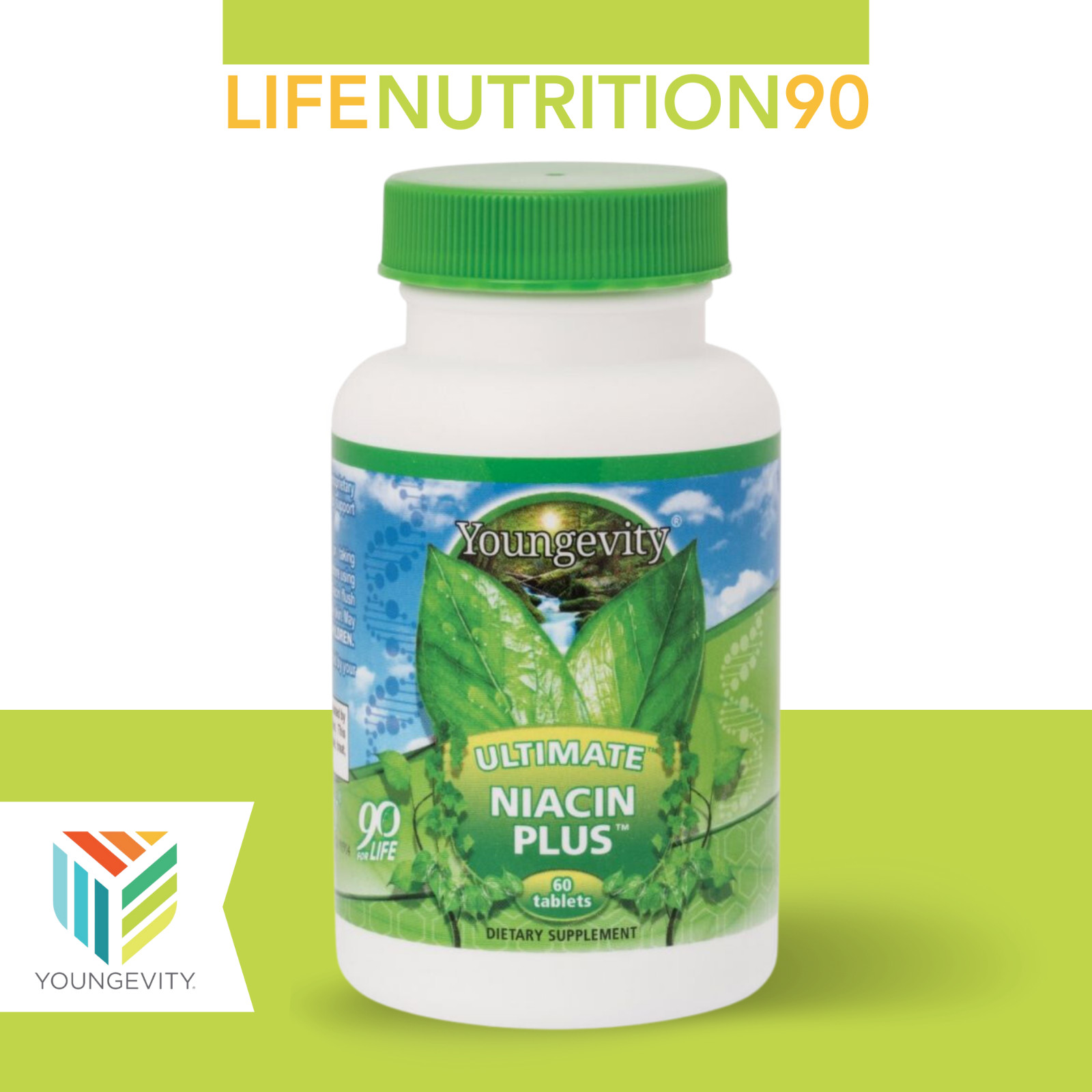 Youngevity Ultimate Niacin Plus / Cardiovascular Support – 60 Tablets