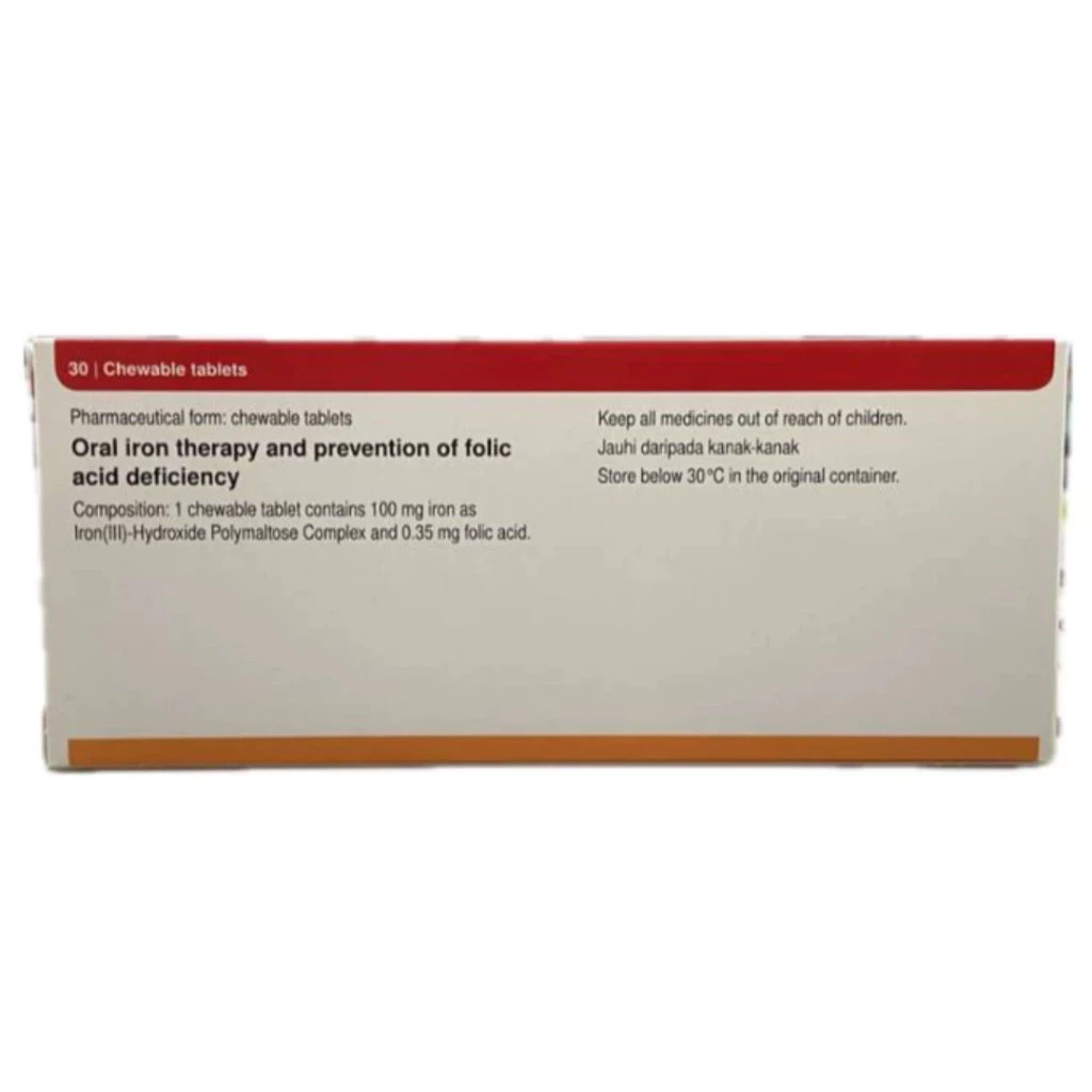 Original MALTOFER FOL Chewable (30s) Tablet for Iron Deficiency FREE SHIPPING