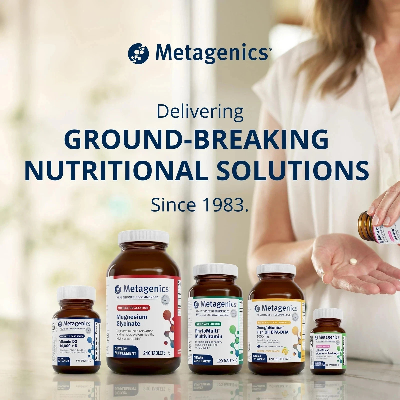 Metagenics PhytoMulti Multivitamin Without Iron 120 Tablets Daily Health