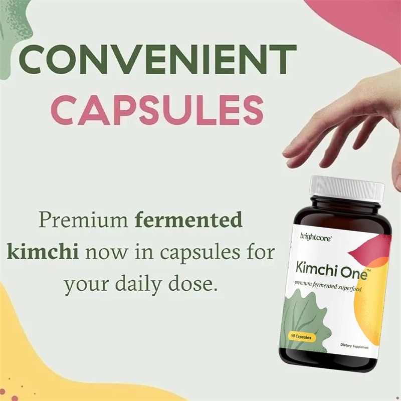 1-5 PC Brightcore Nutrition Kimchi One Kimchi Powder Capsules Probiotics Enzymes