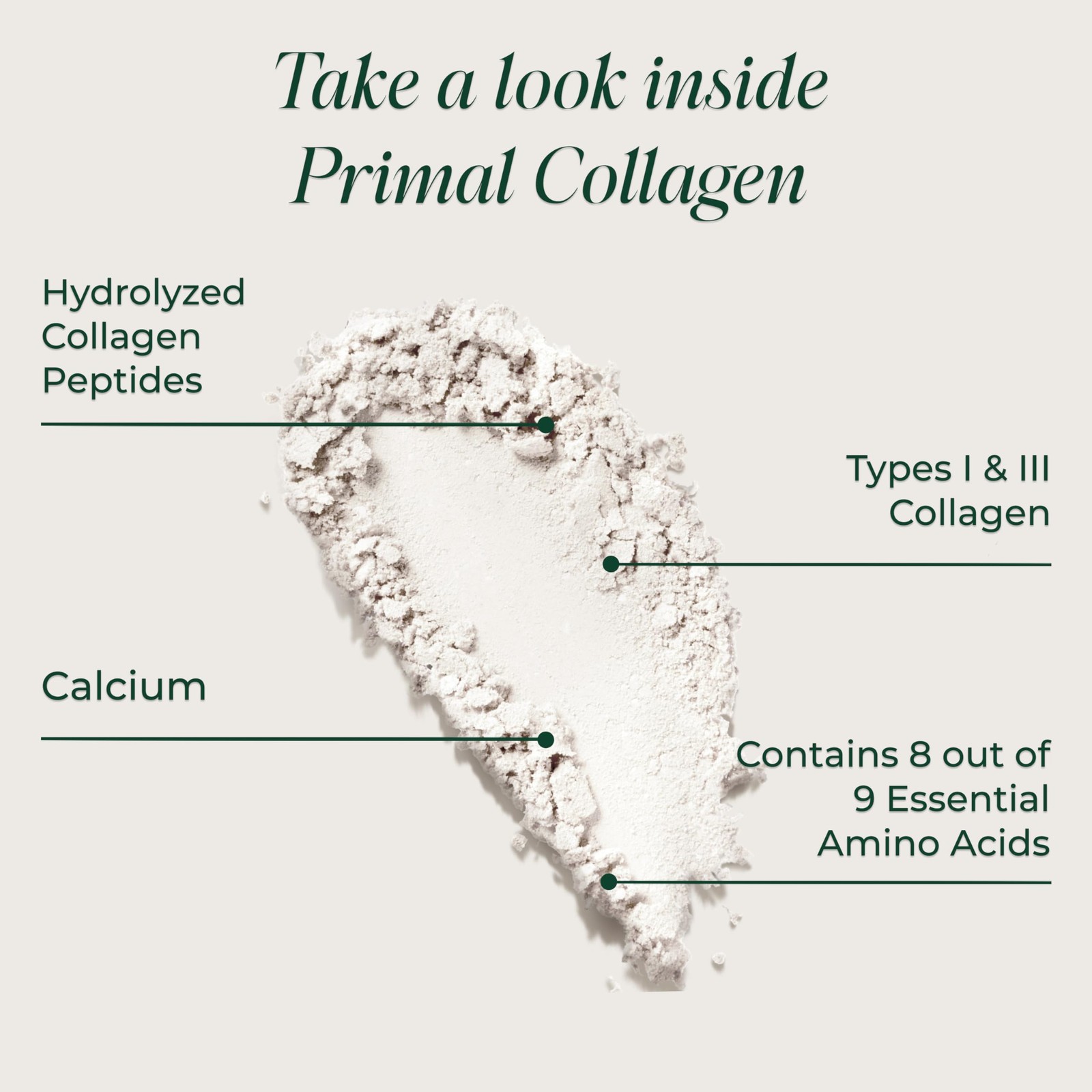Primal Harvest Collagen Powder for Women or Men 30 Servings 2 Pack, White