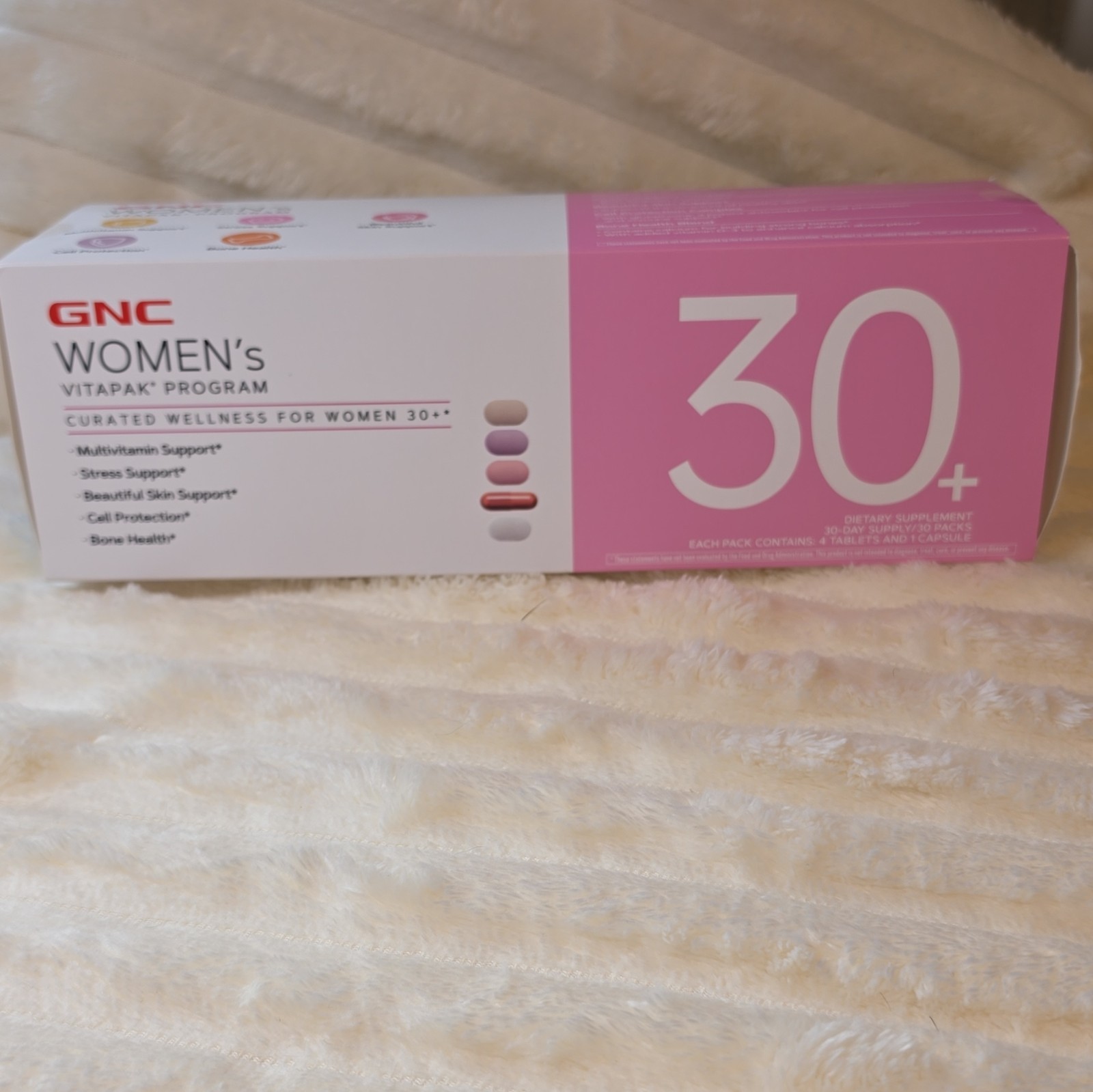 GNC Women’s Vitapak Program 30+ 30-Day Supply Vitamin Pack 120 Pills