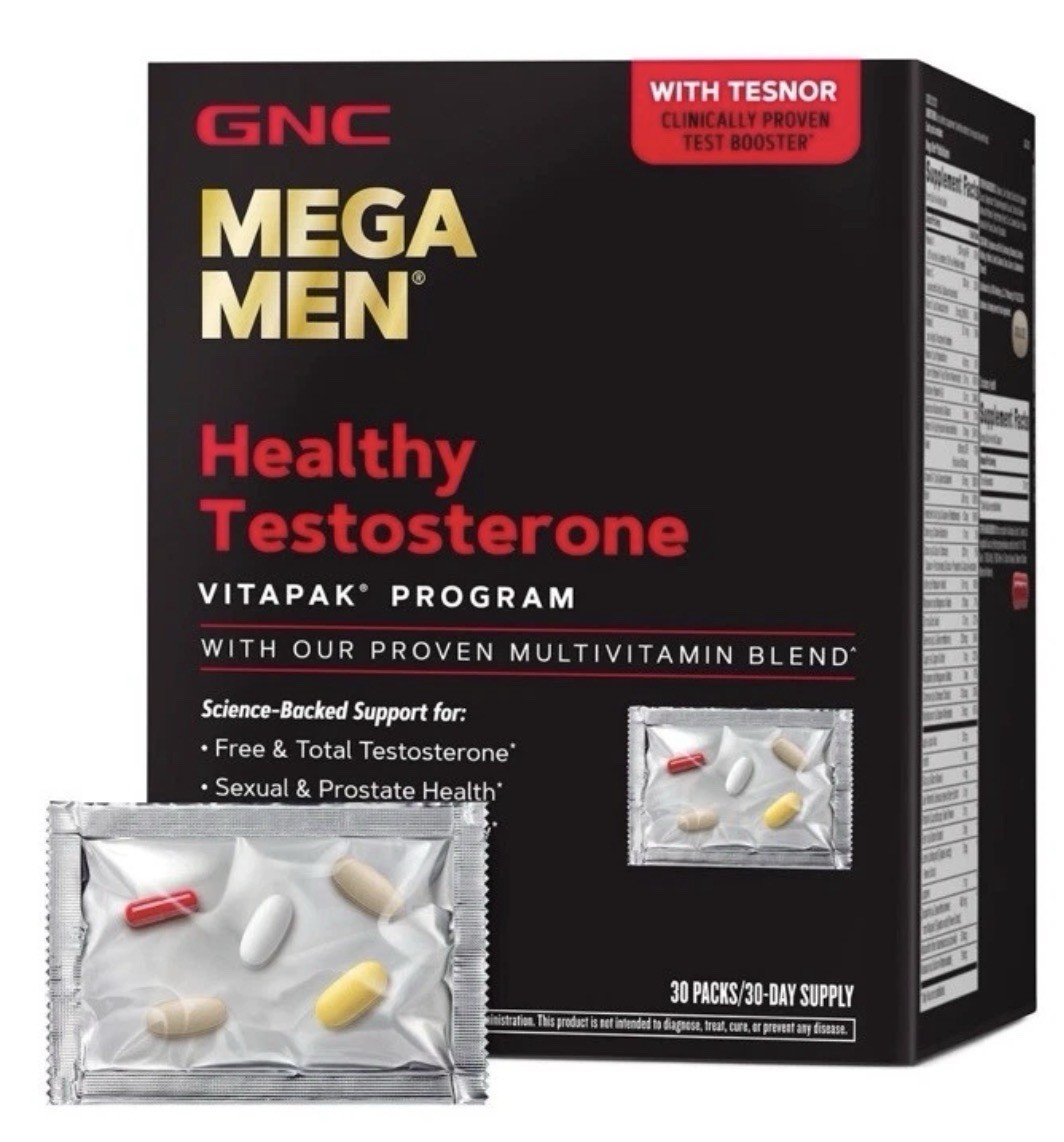 BRAND NEW GNC Mega Men Healthy Test Vitapak 30 Pack LONG