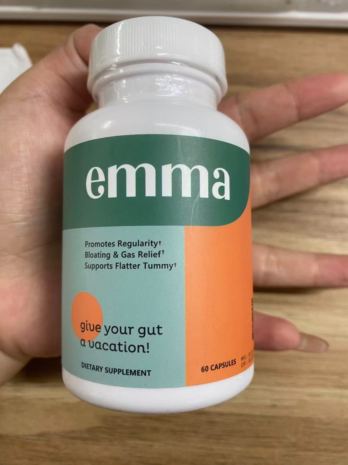3 Pack Emma Gut Health Supplement 180 Capsules to Support Bloating Relief & Leak