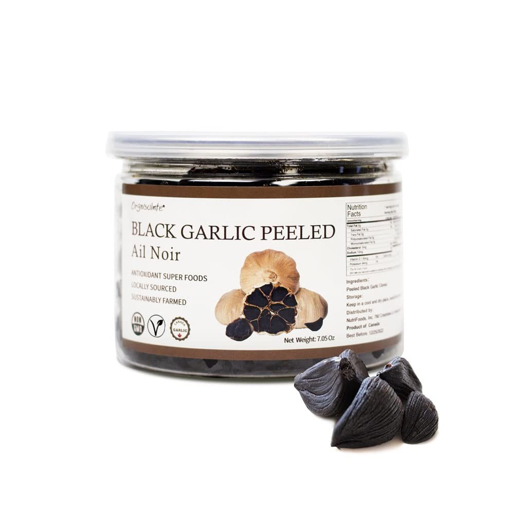 Canada Peeled Black Garlic Fermented for 90 Days Peeled Multiple Clove Super …