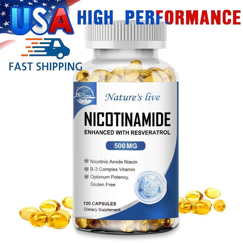 NATURE’S LIVE Nicotinamide Capsules with Promotes Healthy Skin Support Energy