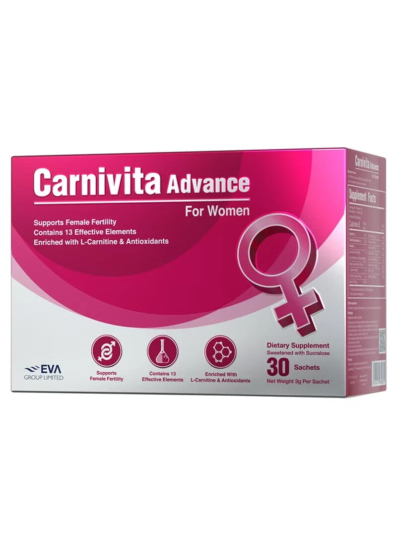 Carnivita Advance for Woman supports female fertility 30 sachet