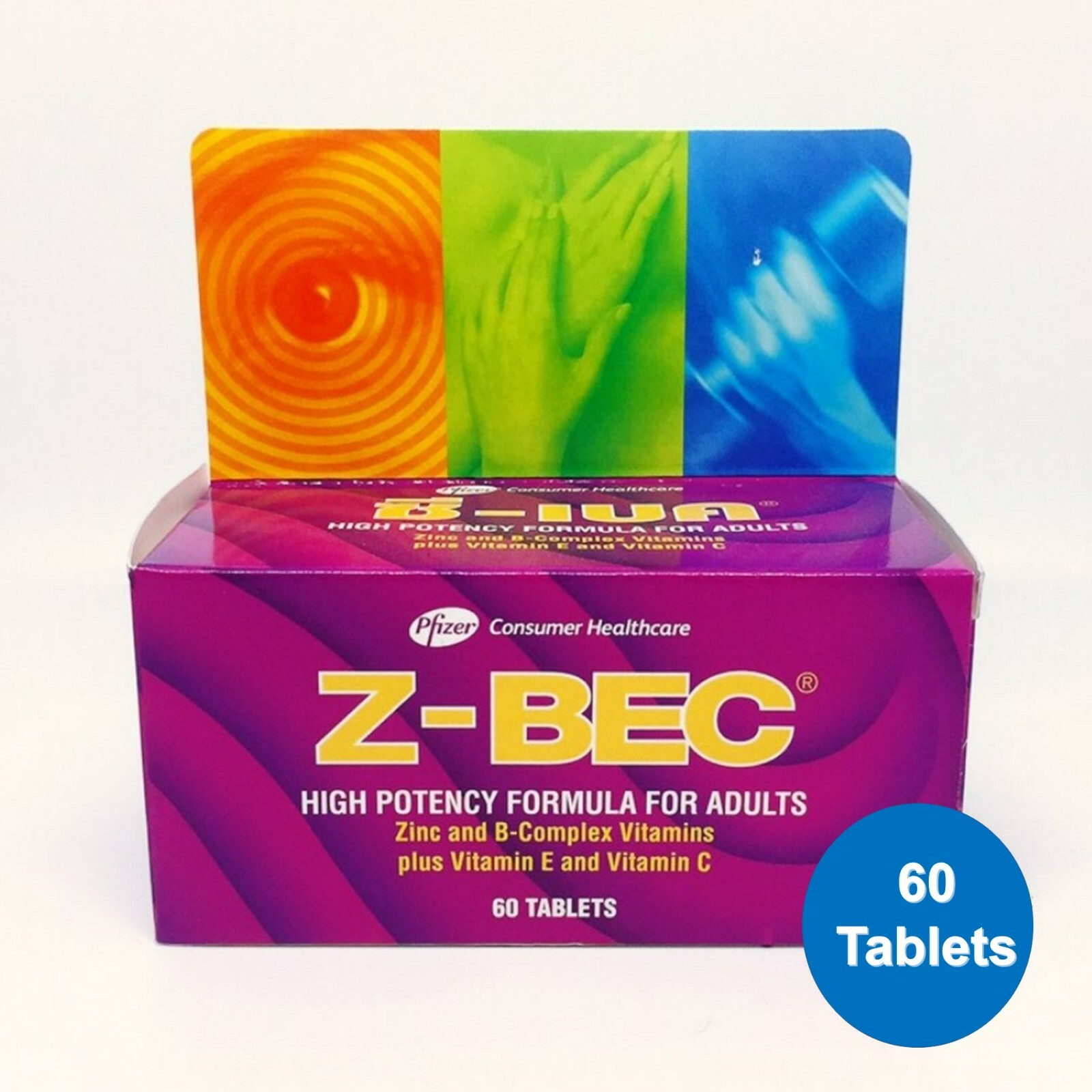 6 Bottles Z-BEC Multivitamins High Potency Formula For Adults 6X60 Tablets